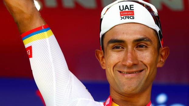 Jhonatan Narvaez strahlte übers ganze Gesicht. © APA/afp / LUCA BETTINI