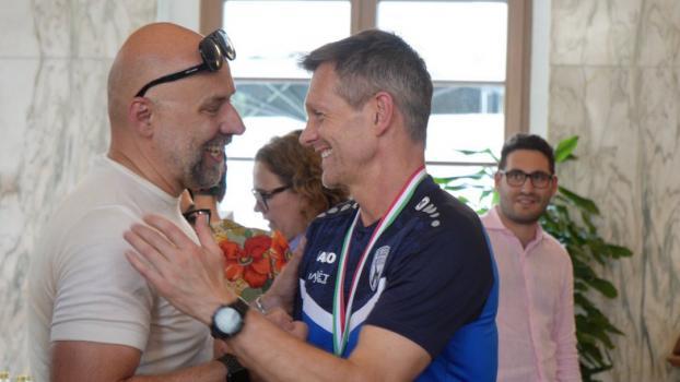 Klubchef Denis Pellegrini (links) und Coach Jürgen Prantner.