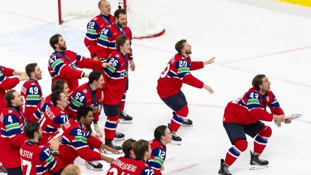 Norway celebrates its first bronze medal in World Championship history. © ANSA / SALVATORE DI NOLFI