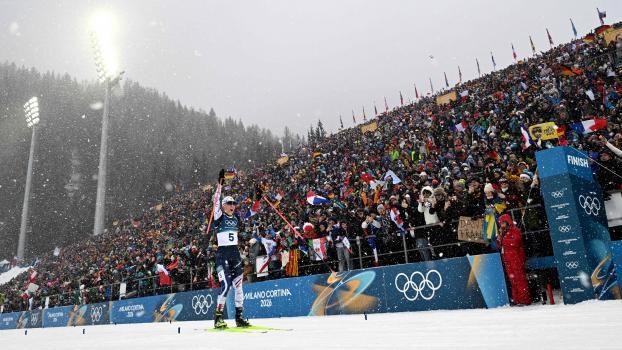 Olympia in Antholz ist Geschichte, der normale Weltcup kehrt zurück. © APA/afp / FRANCK FIFE