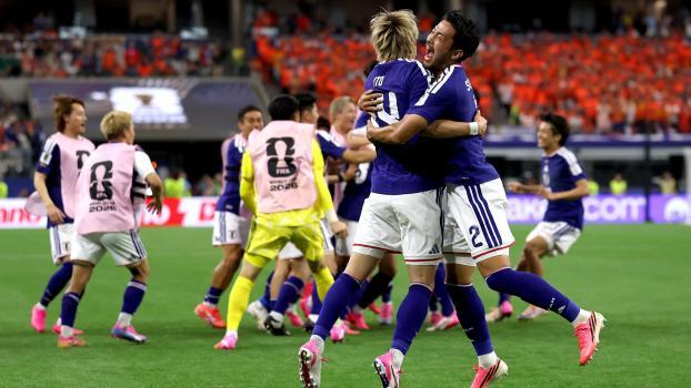 Bei Japan herrschte nach dem späten Ausgleich grenzenloser Jubel. © APA / FRANCOIS NEL
