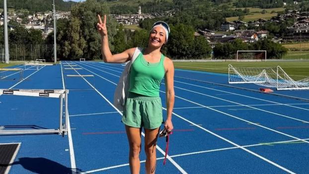 Dorothea Wierer kann es nicht lassen. © Instagram