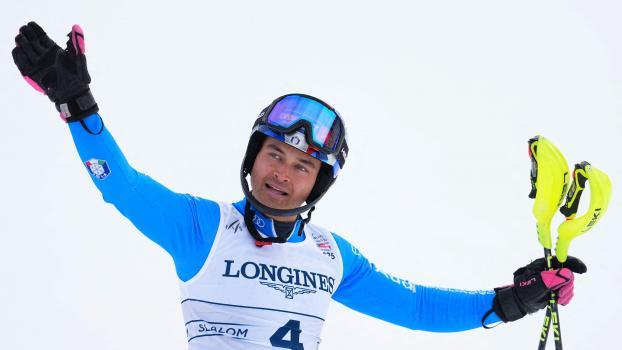 Hallo, Schneetraining! Tobias Kastlunger und die Technikspezialisten üben zurzeit am Stilfser Joch. © APA/afp / DIMITAR DILKOFF