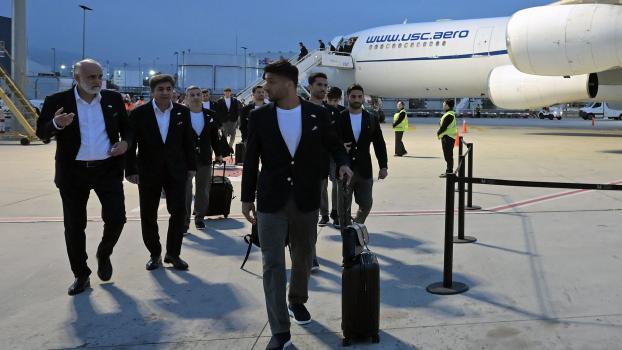Irans Spieler sind in Mexikko angekommen. © APA/afp / GUILLERMO ARIAS
