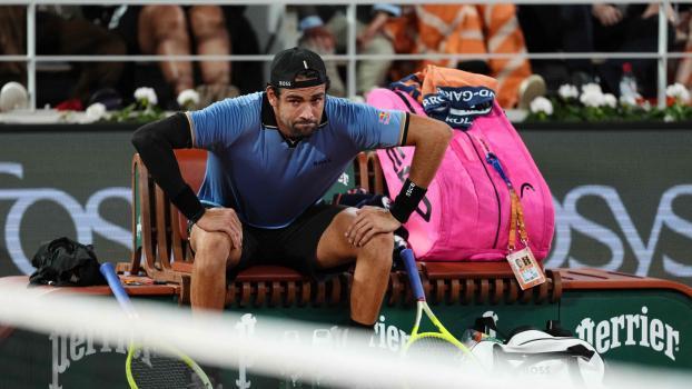 Matteo Berrettini ist raus. © APA/afp / DIMITAR DILKOFF