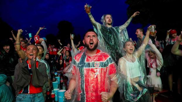 In Oslo fand ein großes Fanfest statt. © APA/afp / JAVAD PARSA