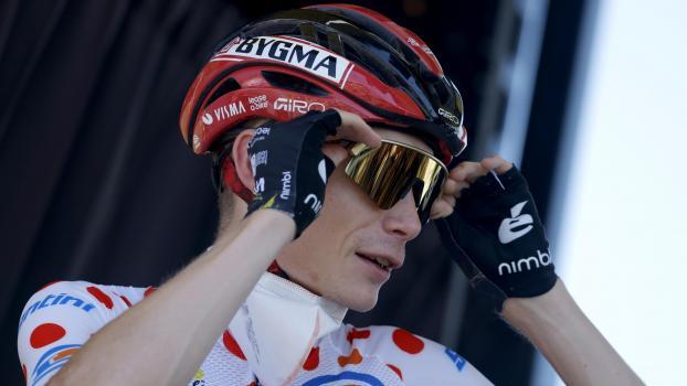 Jonas Vingegaard im Bergtrikot der Tour de France. © ANSA / GUILLAUME HORCAJUELO