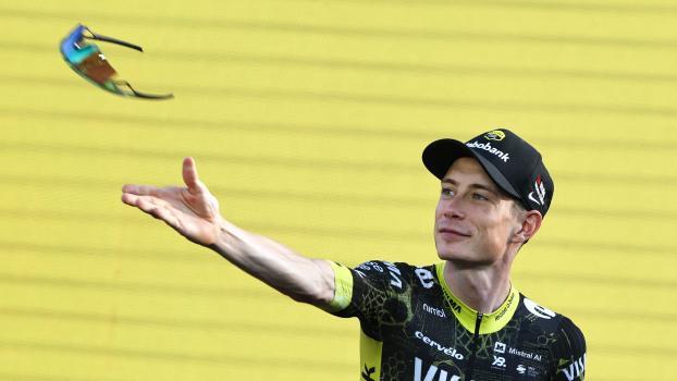 Jonas Vingegaard ist angriffslustig. © APA/afp / ANNE-CHRISTINE POUJOULAT