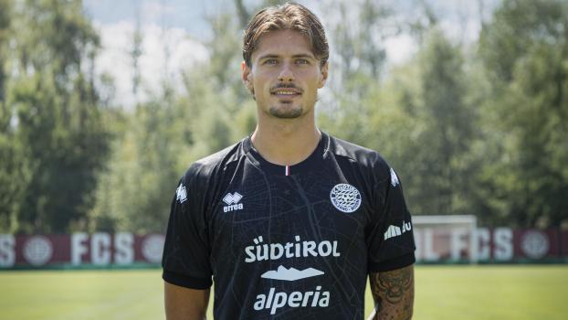 Andrea Giorgini im Auswärtstrikot des FC Südtirol. © FCS (2)