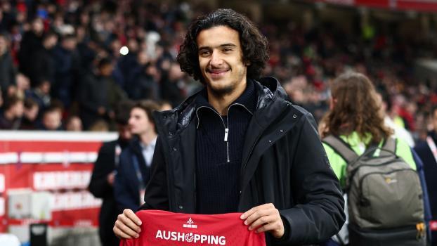 Ayyoub Bouaddi wechselt zu Manchester City. © APA/afp / SAMEER AL-DOUMY