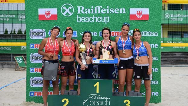 Das Podest der U18-Mädchen.