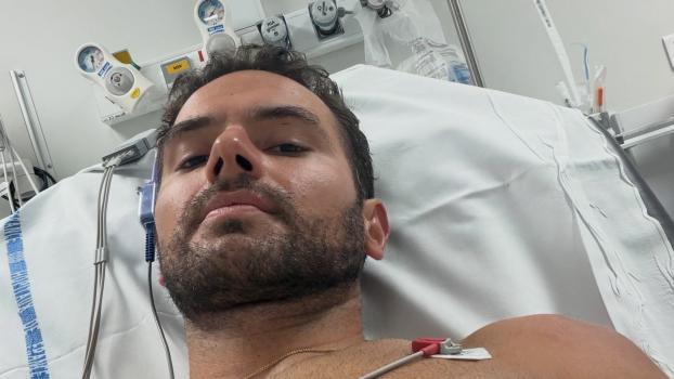 Der Franzose lag im Krankenhaus. © Instagram