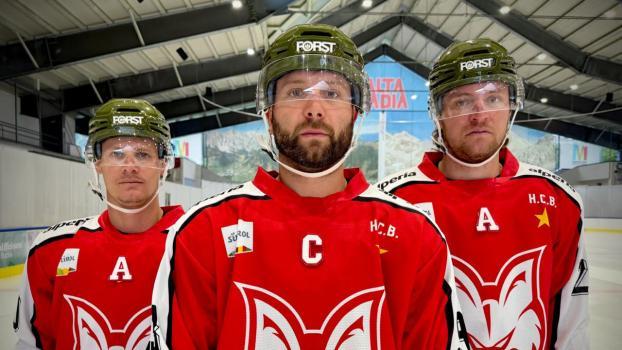 Dieses Trio wird den HC Bozen durch die ICE-Saison führen. © HCB