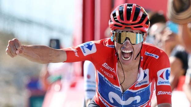 Enric Mas fuhr allen davon. © APA/afp / JOSEP LAGO