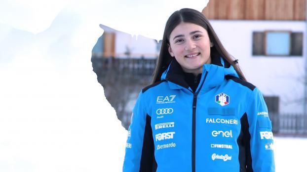 Fühlt sich im Schnee am wohlsten: Ski-Ass Anna Trocker. © Felice Calabrò