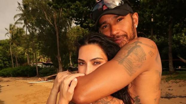Glamour-Paar: Lewis Hamilton mit seiner neuen Freundin Kim Kardashian. © lewishamilton