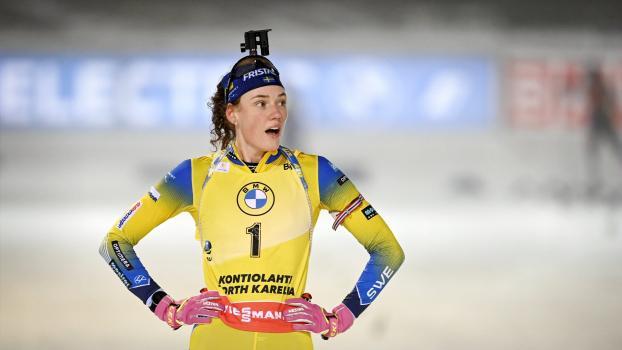 Hanna Öberg  ist schwanger. © APA/afp / ANTTI AIMO-KOIVISTO