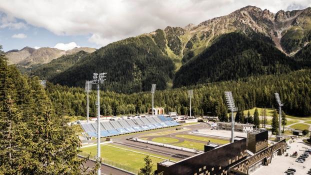 In der Südtirol Arena in Antholz kann nach den Unwettern wieder trainiert werden. © H. Niederkofler