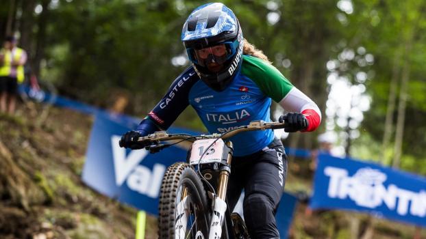 Veronika Widmann bei ihrem WM-Einsatz im Trentino. © Instagram/vero_widmann