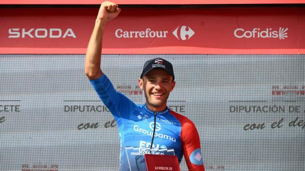 Bastien Tronchon siegte im Sprint. © APA/afp / JOSE JORDAN
