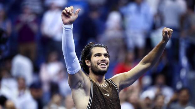 Carlos Alcaraz ist in New York auf Kurs. © APA/afp / CHARLY TRIBALLEAU