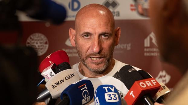 Davide Possanzini, der neue Trainer des FC Südtirol, stand Rede und Antwort. © Bordoni
