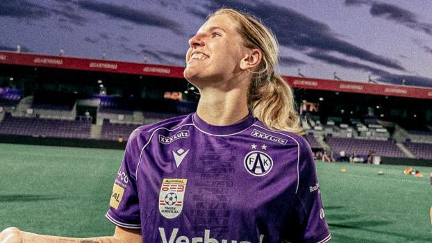 Elisa Pfattner strahlte vor Glück. © FK Austria Wien