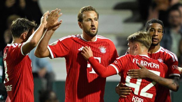 Harry Kane glänzte als Bayern-Torschütze. © APA/afp / INA FASSBENDER