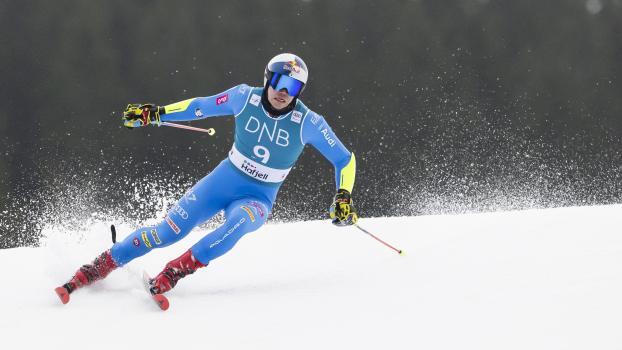 Alex Vinatzer und Co. starten am Sonntag in die neue Saison. © ANSA / JEAN-CHRISTOPHE BOTT