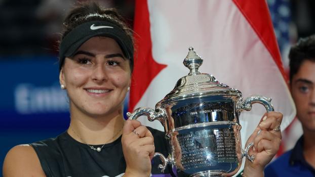 Bianca Andreescu gewann 2019 die US Open. © APA/afp / TIMOTHY A. CLARY