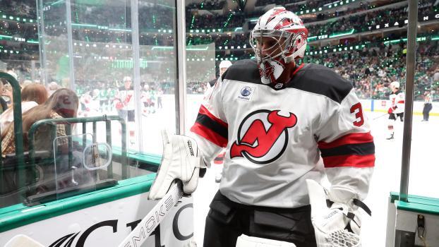 Connor Hellebuyck feierte ein berauschendes Debüt. © GETTY IMAGES NORTH AMERICA / RICHARD RODRIGUEZ