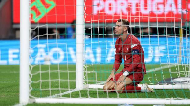 Cristiano Ronaldo reiste von der Nationalmannschaft ab. © APA/afp / PATRICIA DE MELO MOREIRA