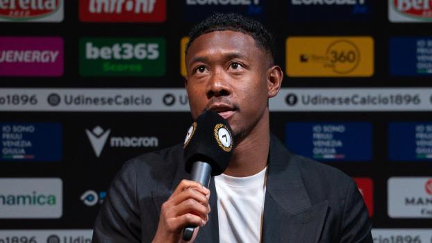 David Alaba wurde am Dienstag offiziell vorgestellt. © Social Media / @udinesecalcio