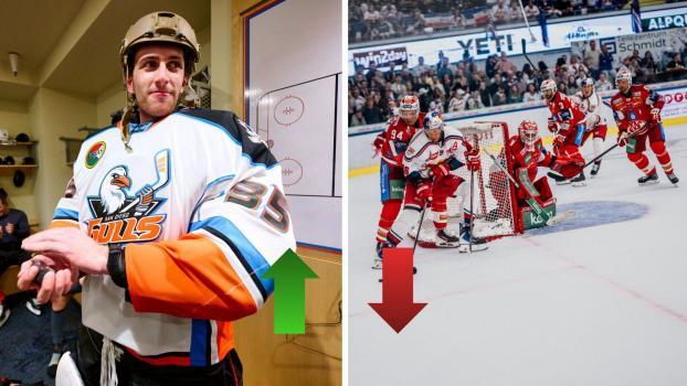 Voici les équipes promues et reléguées de la semaine. © EC Red Bull Salzburg/Andreas Schaad / San Diego Gulls