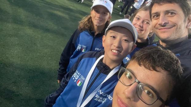 Die Tischtennis-Auswahl in Apulien.