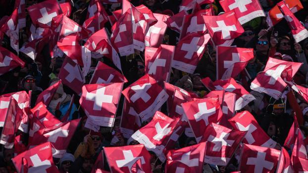 In Crans-Montana geht die Ski-WM 2027 über die Bühne. © AFP / MAXIME SCHMID