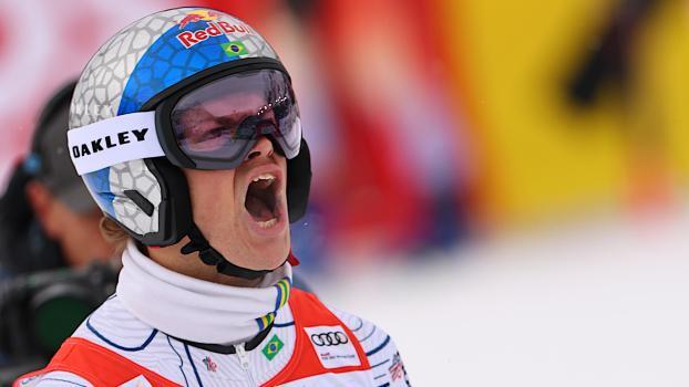 Lucas Pinheiro Braathen fuhr zum Sölden-Sieg. © ANSA / ANNA SZILAGYI
