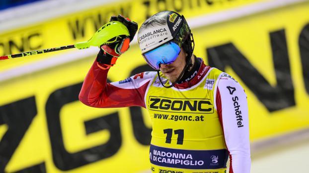 Manuel Feller ist auf den Schnee zurückgekehrt. © ANSA / ANDREA SOLERO