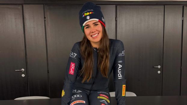 Nadia Delago im neuen Ski-Rennanzug. © Social Media