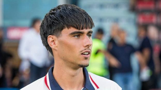 Raphael Kofler spielte 90 Minuten für Cagliari durch. © Cagliari Calcio
