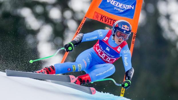 Sofia Goggia & Co. werden im März in Kvitfjell und nicht in Narvik gastieren. © ANSA / Cornelius Poppe