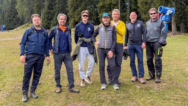 Unter anderem wurden die WM-Pisten von 2031 inspiziert. © Saslong Classic Club