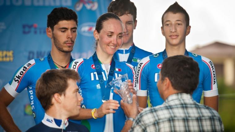 Fontana, Lechner, Kerschbaumer und Samparisi gewannen zum EM-Auftakt Bronze.