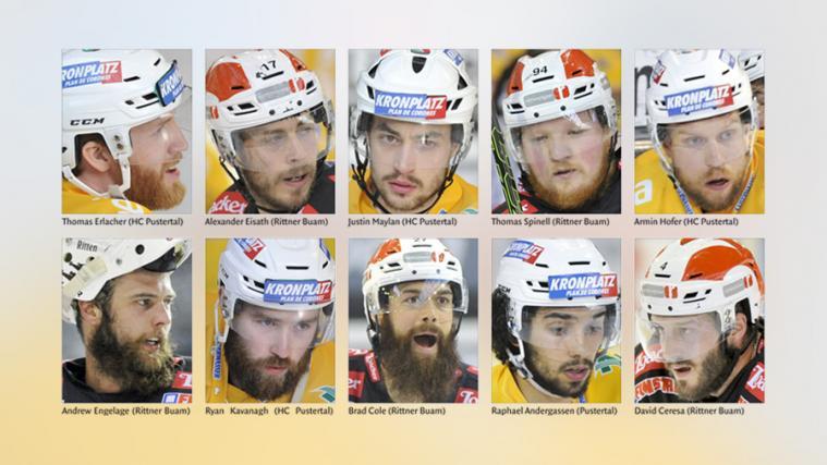 Diese zehn Spieler standen zur Wahl. Den Sieg holte sich Brad Cole (Grafik: Hofer)