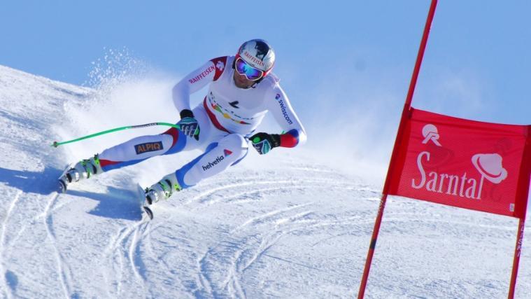 Silvan Zurbriggen in Aktion (Fotos: Hannes Thaler)
Das Podium mit Mani, Zurbriggen und Olsson
Hans Olsson fuhr im oberen Teil sensationell
Siegmar Klotz war als bester "Azzurro" Neunter