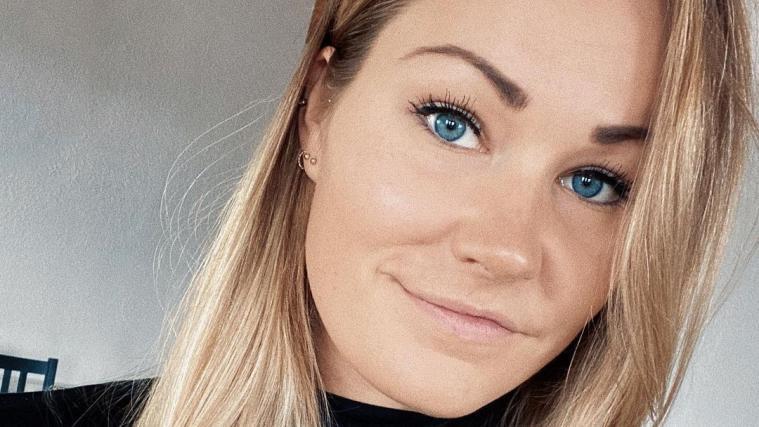 Emotionale Botschaft einer Ski-Dame.