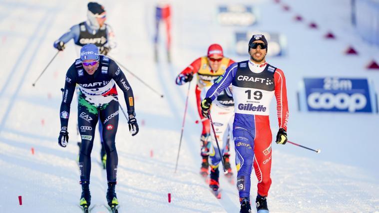 Simone Mocellini  (links) sprintete am Freitag auf das Weltcup-Podest. © ANSA / Terje Pedersen