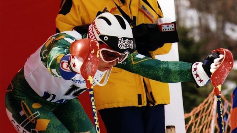 Morena Gallizio bei der Ski-WM 1997. © Robert Perathoner