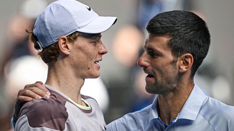 Jannik Sinner und Novak Djokovic. © ANSA / stf