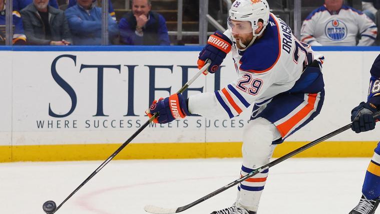 Leon Draisaitl  trifft und trifft, konnte die Niederlage aber nicht verhindern. © APA / DILIP VISHWANAT